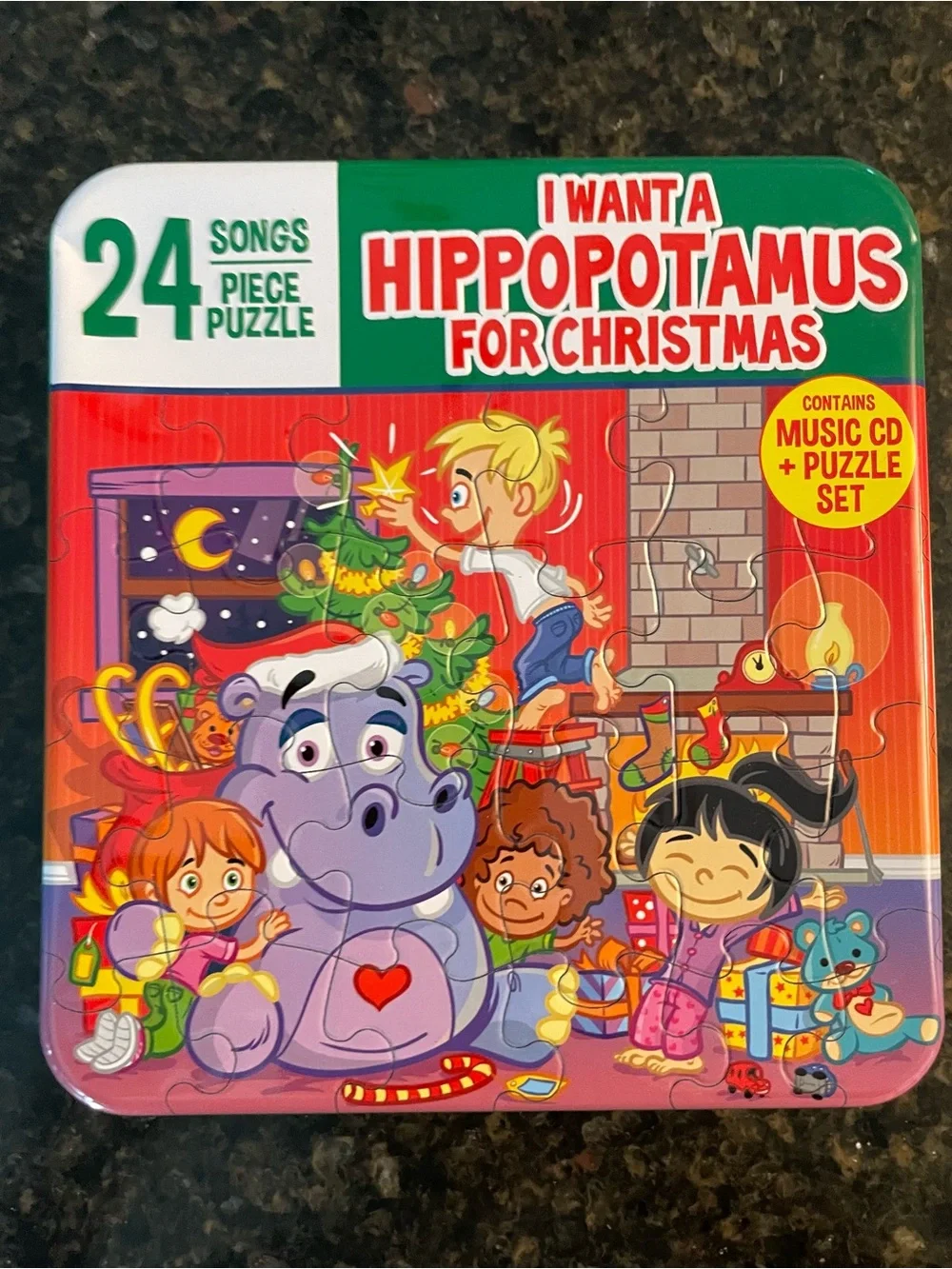Puzzle and CD set, I Want A Hippopotamus for Christmas
